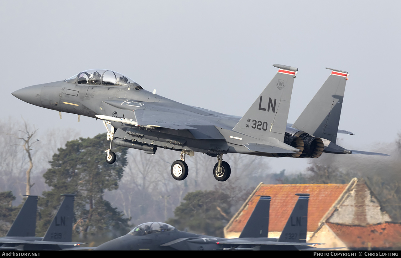 Aircraft Photo of 91-0320 / AF91-320 | McDonnell Douglas F-15E Strike Eagle | USA - Air Force | AirHistory.net #554361