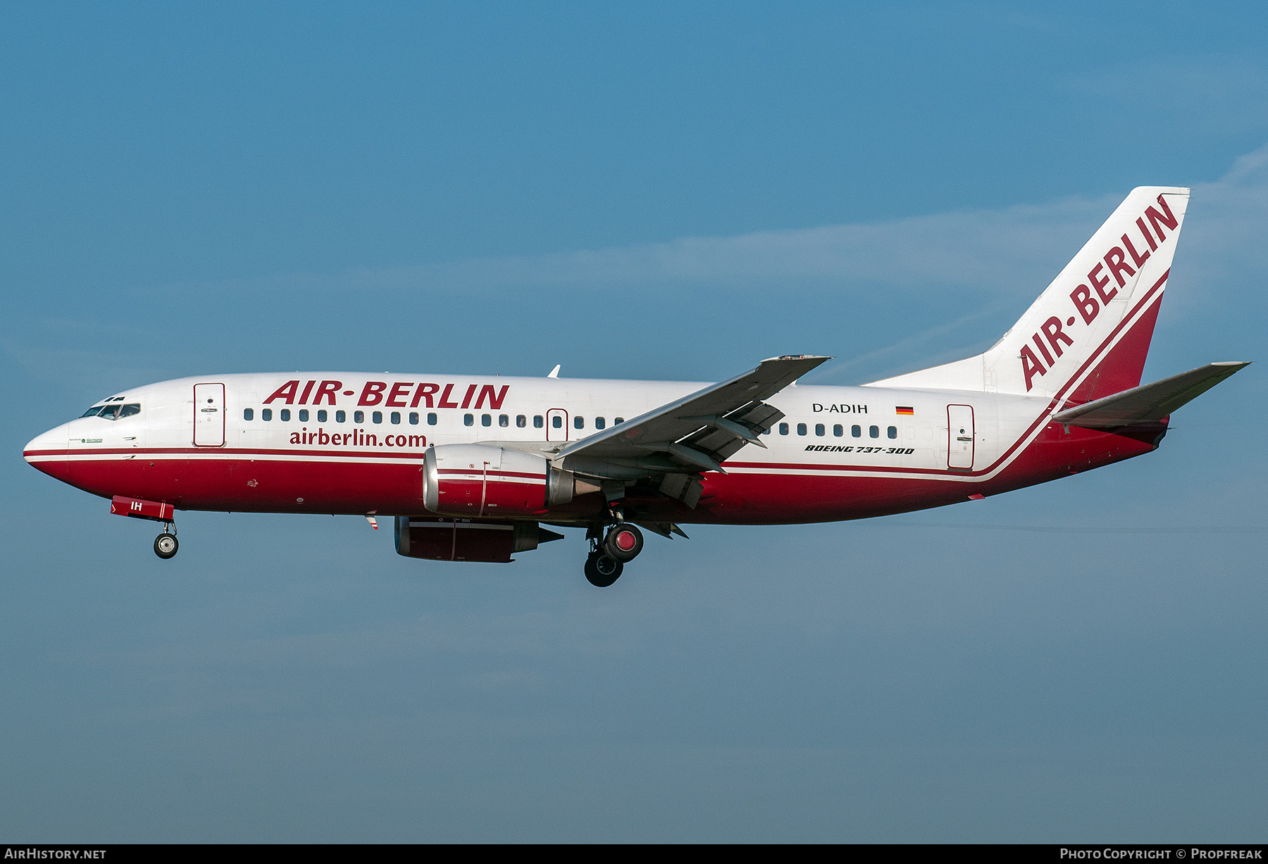 Aircraft Photo of D-ADIH | Boeing 737-3Y0 | Air Berlin | AirHistory.net #554385