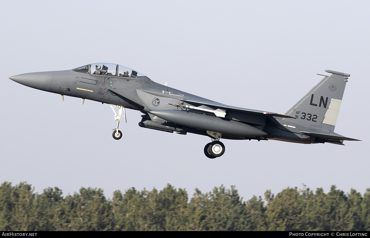Aircraft Photo of 91-0332 / AF91-332 | McDonnell Douglas F-15E Strike Eagle | USA - Air Force | AirHistory.net #554387