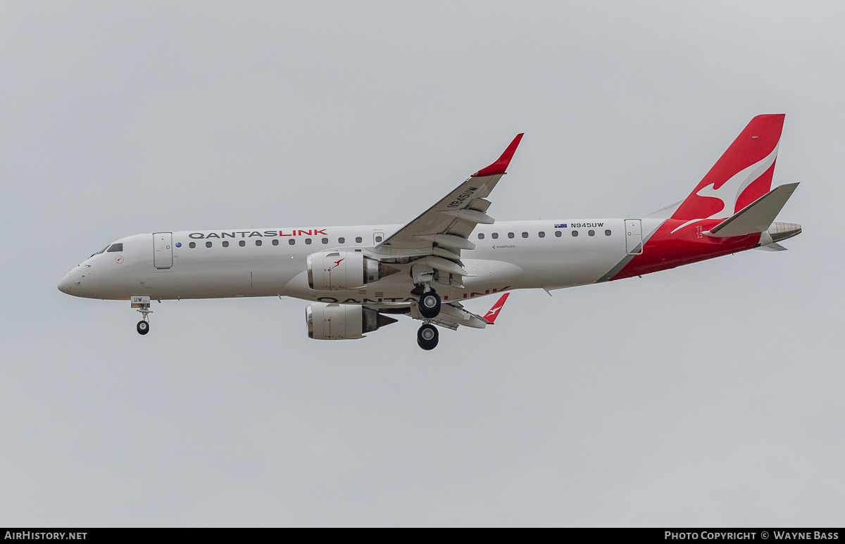 Aircraft Photo of N945UW | Embraer 190AR (ERJ-190-100IGW) | QantasLink | AirHistory.net #554406