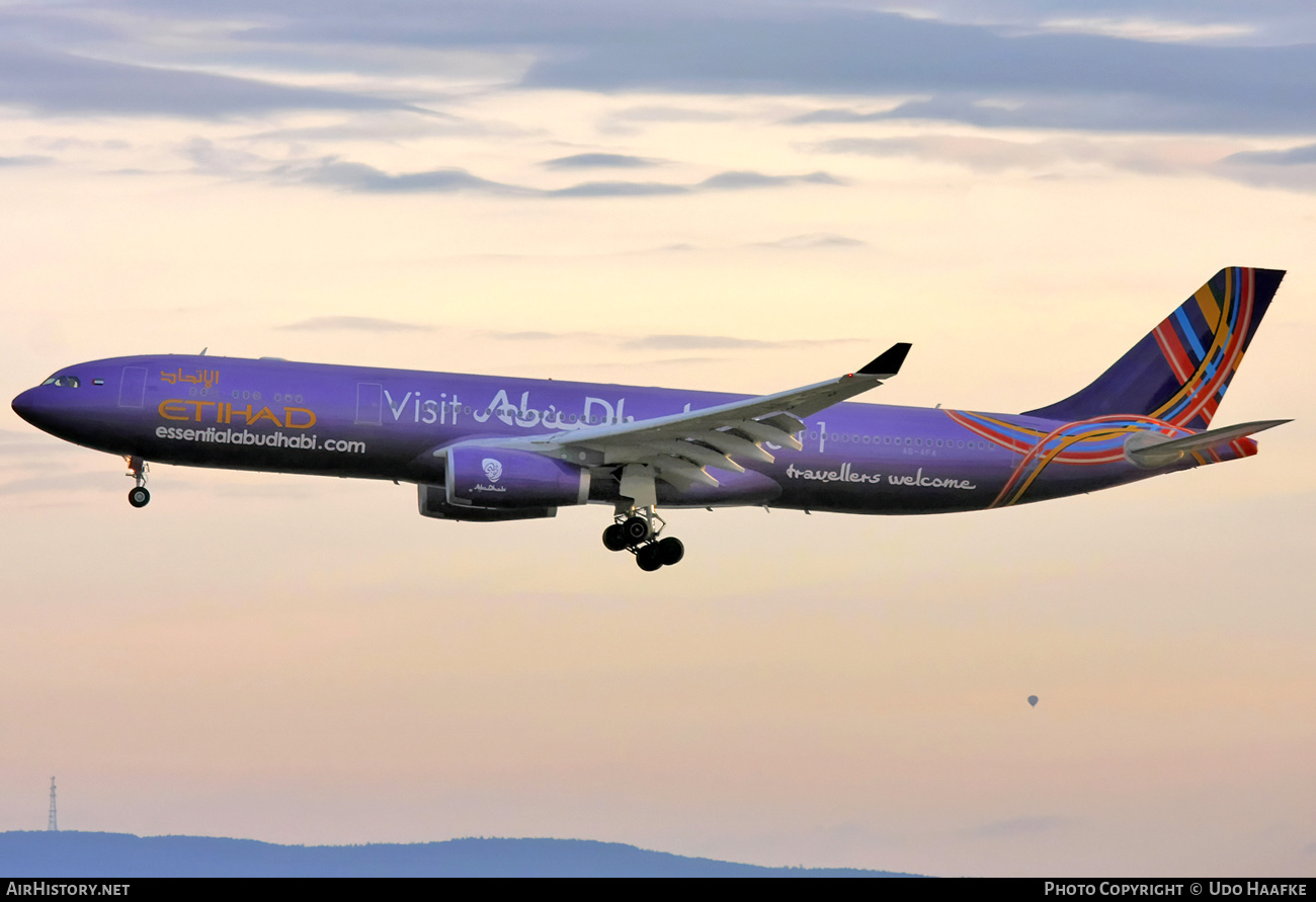 Aircraft Photo of A6-AFA | Airbus A330-343E | Etihad Airways | AirHistory.net #554416