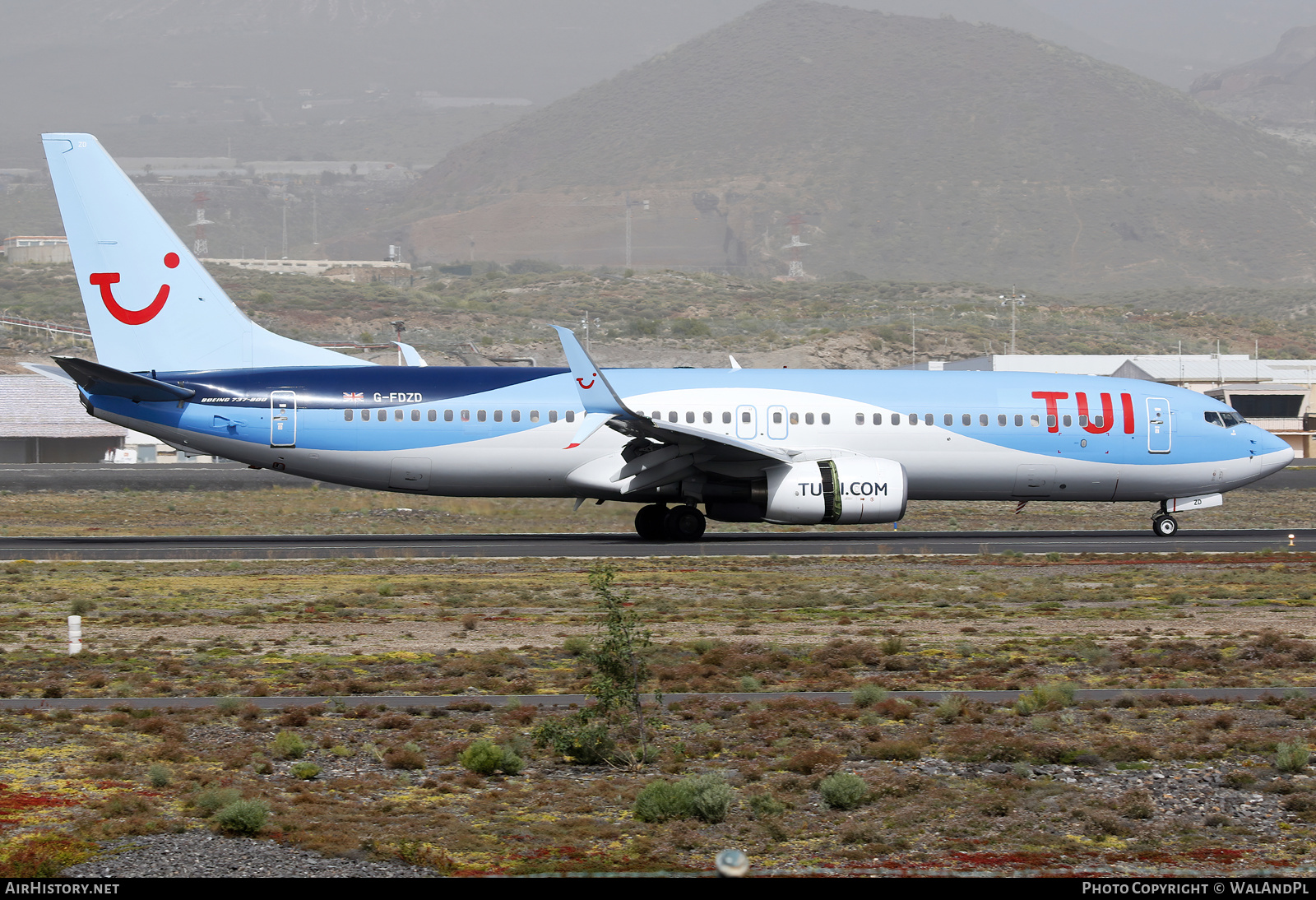 Aircraft Photo of G-FDZD | Boeing 737-8K5 | TUI | AirHistory.net #554428