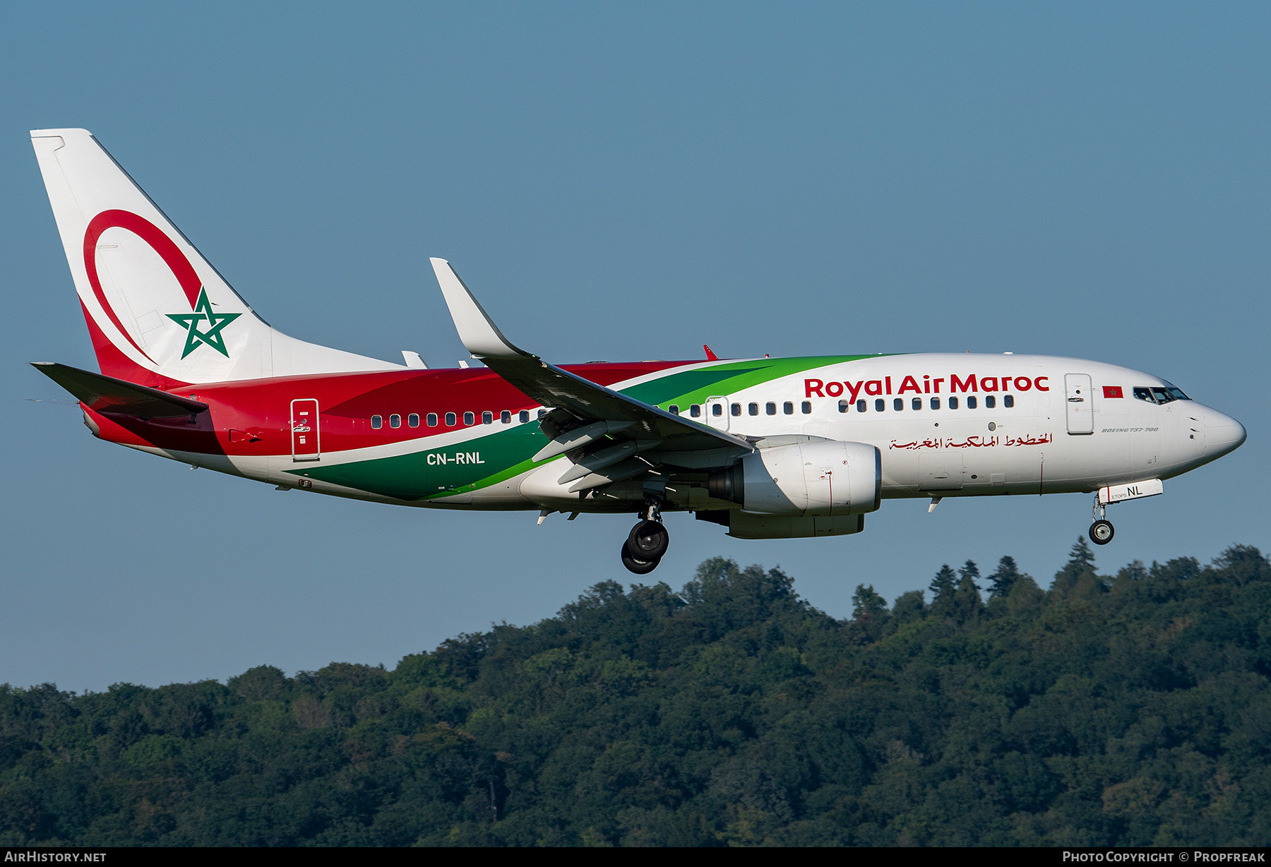 Aircraft Photo of CN-RNL | Boeing 737-7B6 | Royal Air Maroc - RAM | AirHistory.net #554432