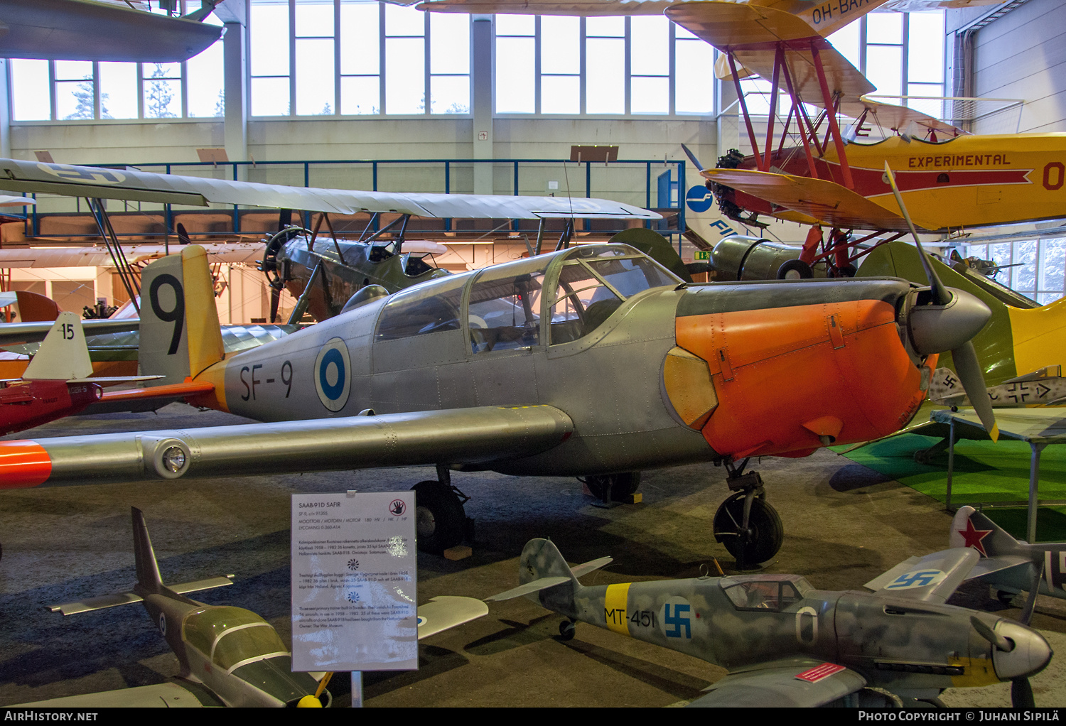 Aircraft Photo of SF-9 | Saab 91D Safir | Finland - Air Force | AirHistory.net #554454