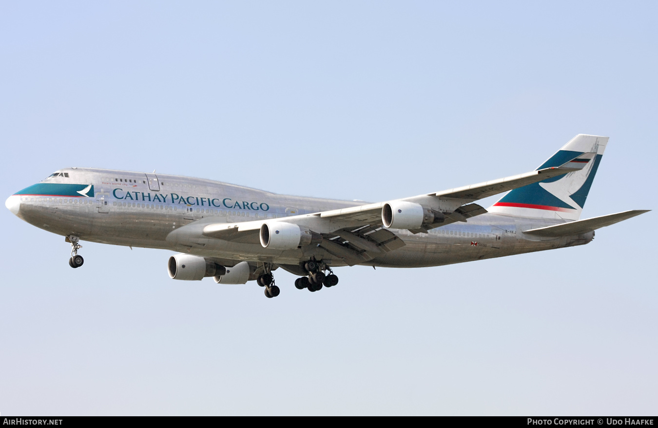 Aircraft Photo of B-HKJ | Boeing 747-412(BCF) | Cathay Pacific Airways Cargo | AirHistory.net #554474