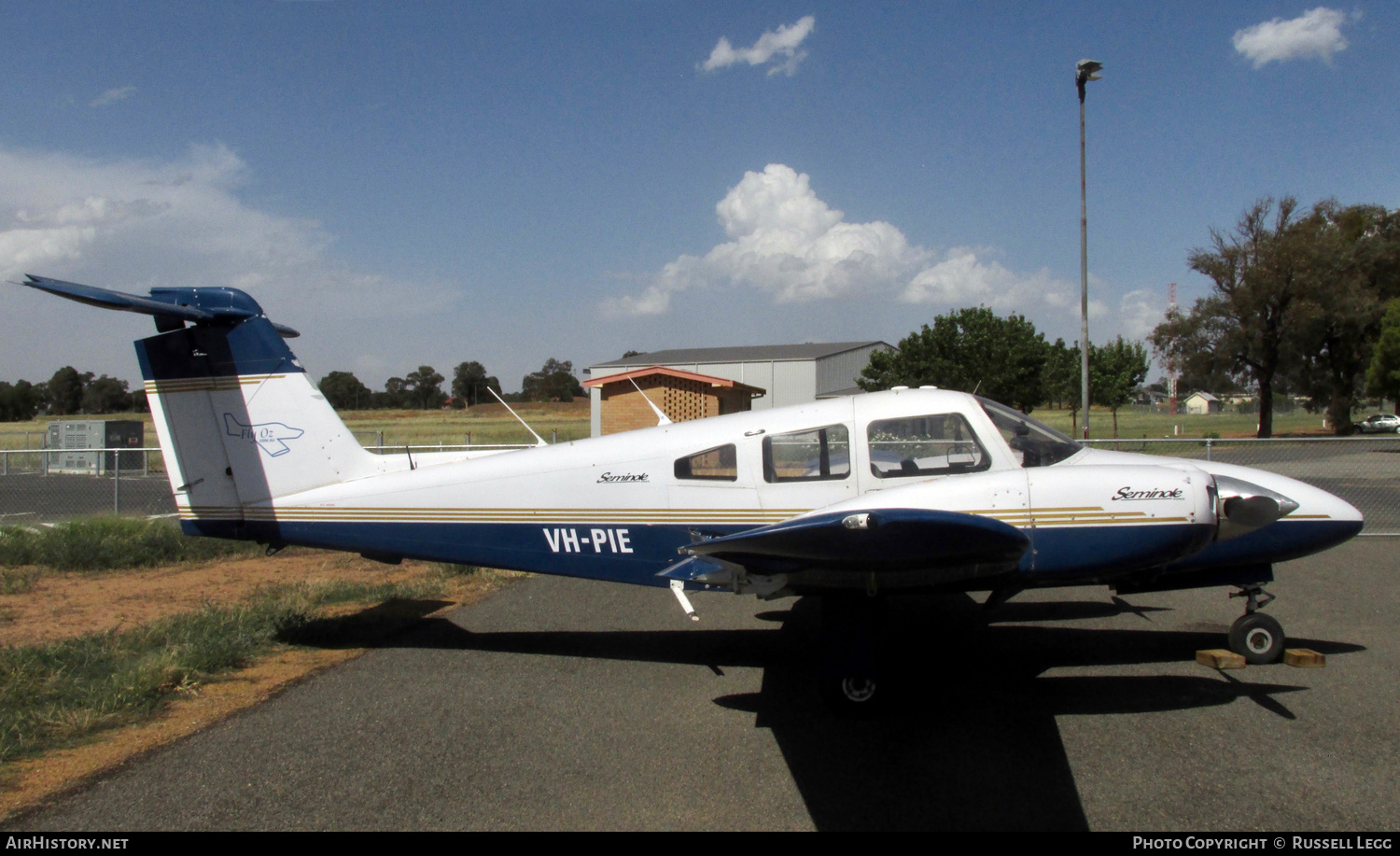 Aircraft Photo of VH-PIE | Piper PA-44-180 Seminole | Fly Oz | AirHistory.net #554522