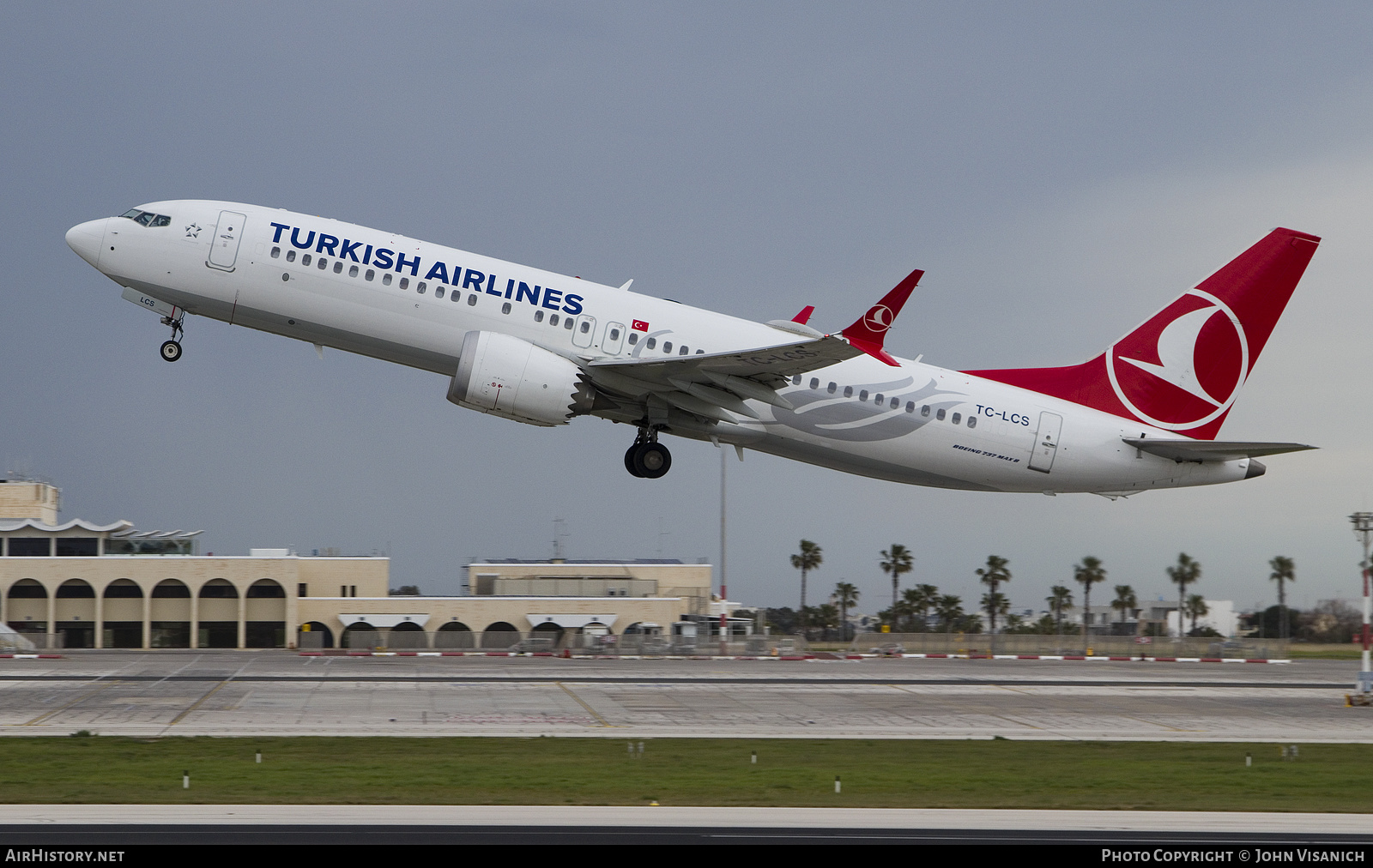 Aircraft Photo of TC-LCS | Boeing 737-8 Max 8 | Turkish Airlines | AirHistory.net #554525