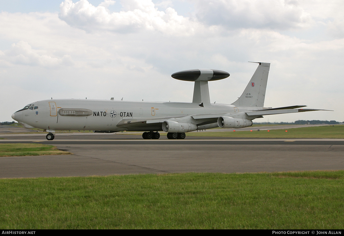 Aircraft Photo of LX-N90447 | Boeing E-3A Sentry | Luxembourg - NATO | AirHistory.net #554569