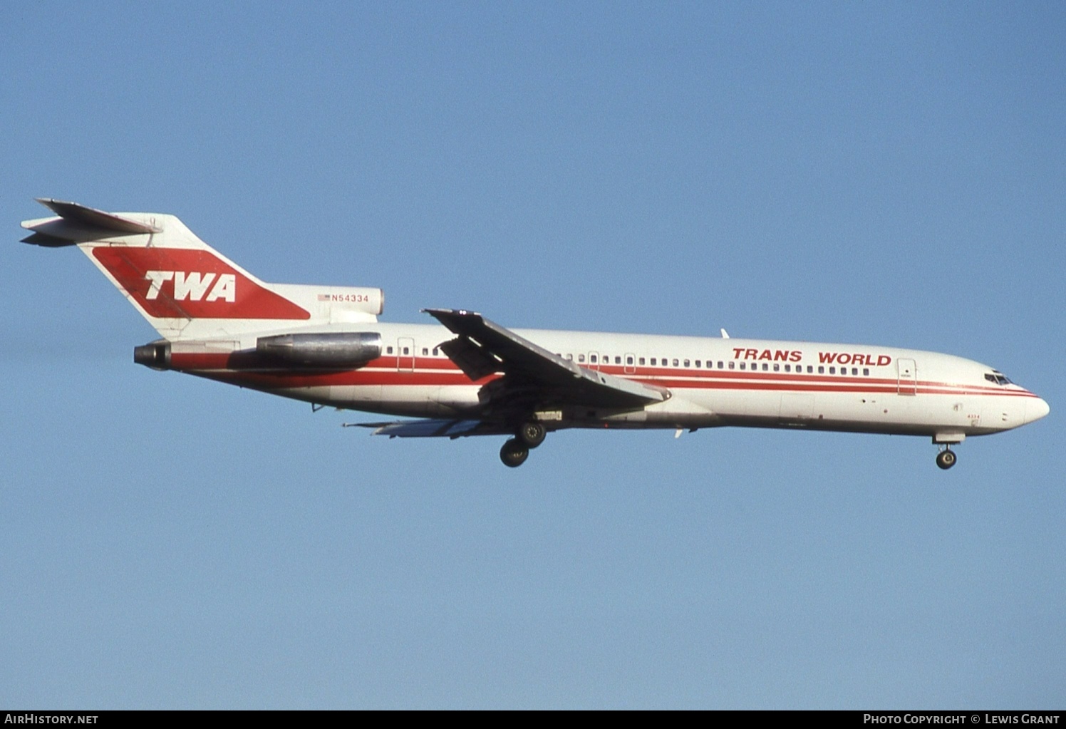 Aircraft Photo of N54334 | Boeing 727-231 | Trans World Airlines - TWA | AirHistory.net #554592