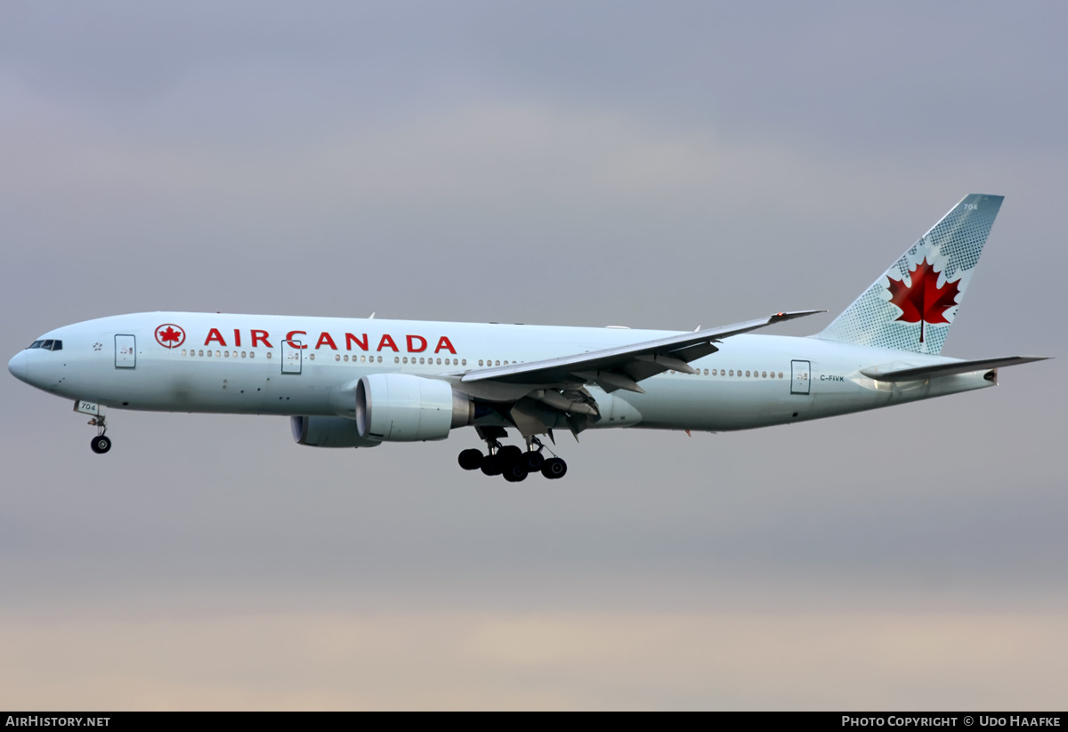 Aircraft Photo of C-FIVK | Boeing 777-233/LR | Air Canada | AirHistory.net #554595