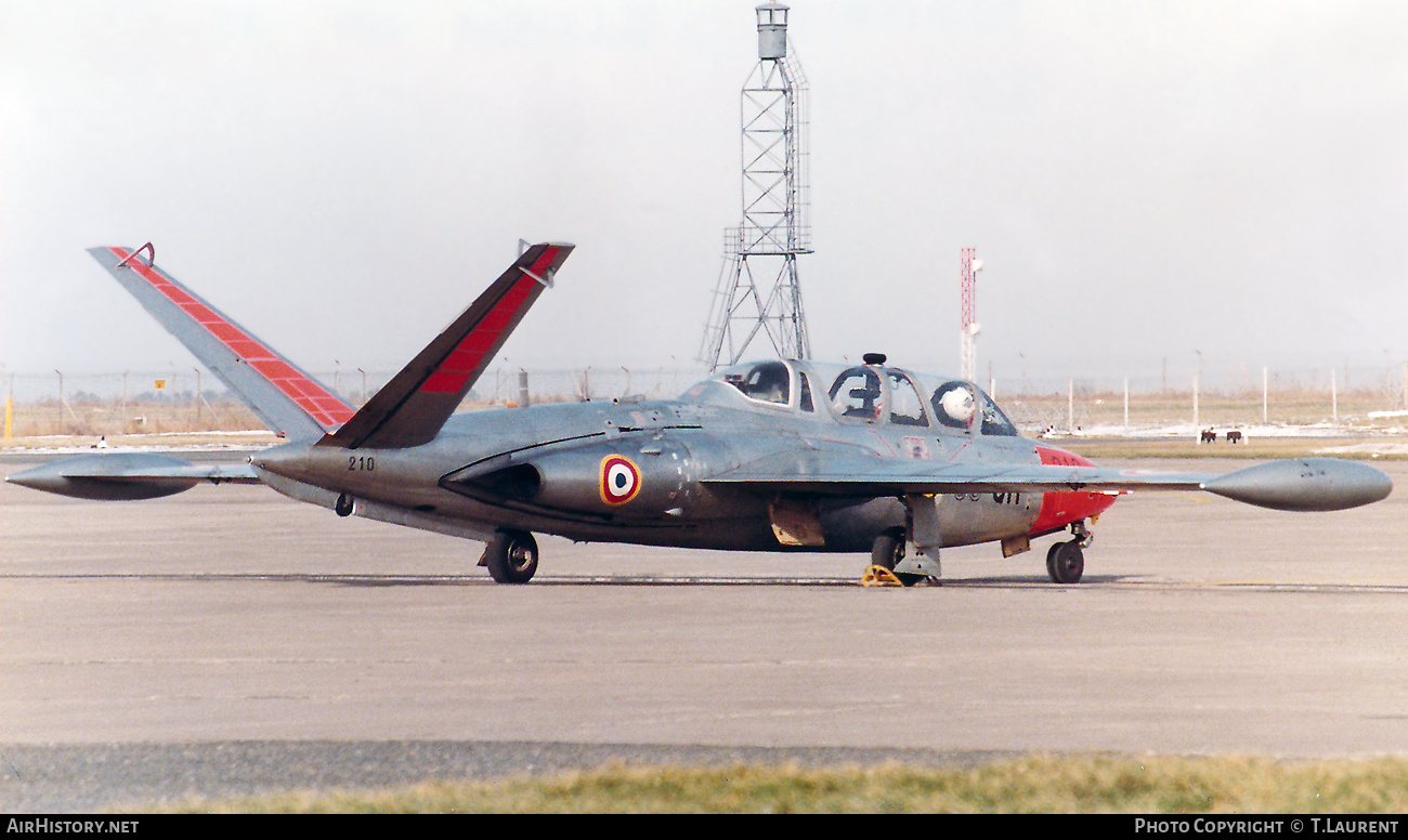 Aircraft Photo of 210 | Fouga CM-170M Magister | France - Air Force | AirHistory.net #554610