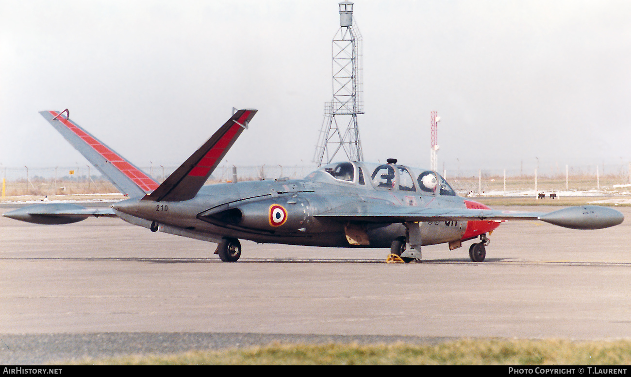 Aircraft Photo of 210 | Fouga CM-170R Magister | France - Air Force | AirHistory.net #554610