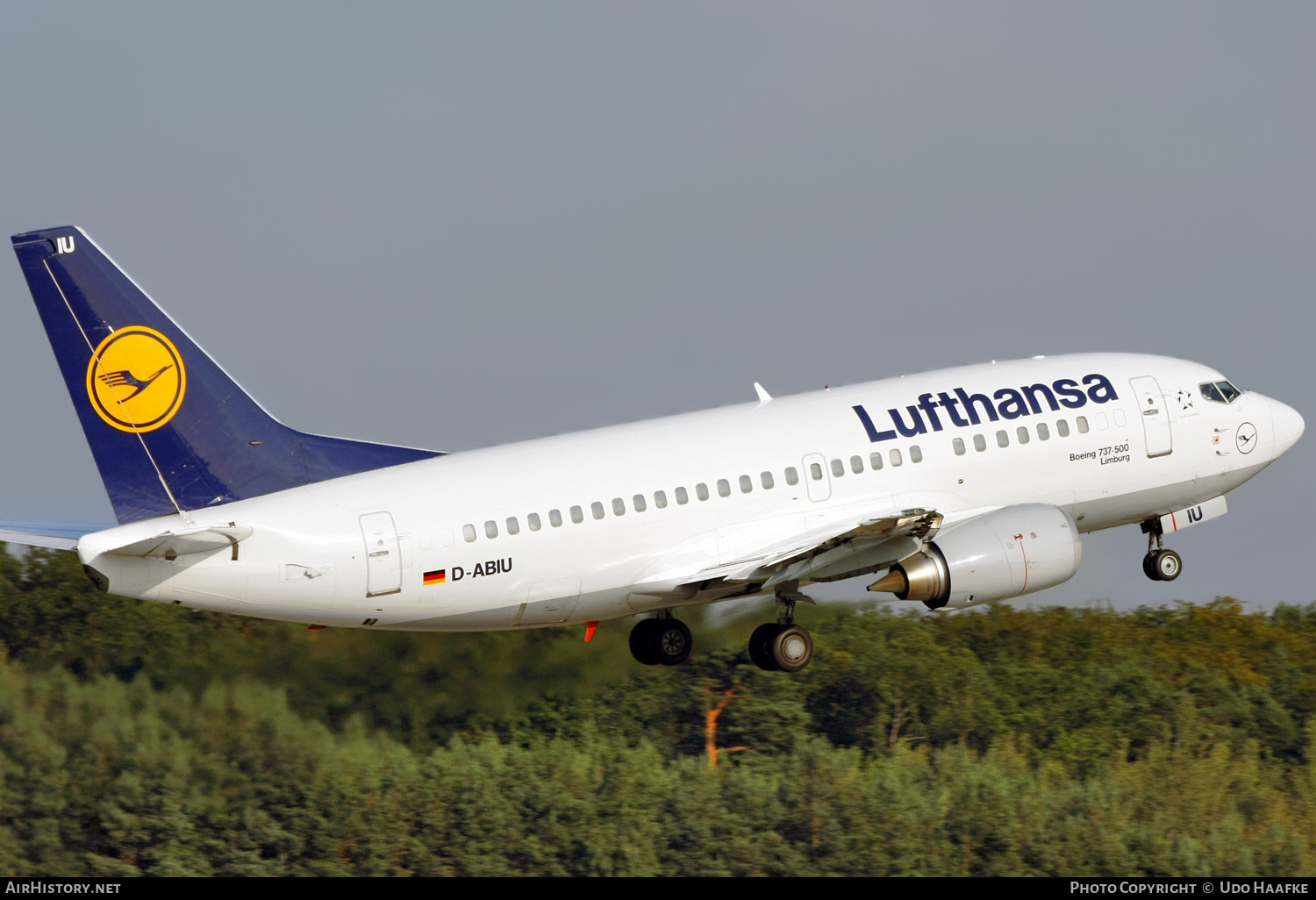 Aircraft Photo of D-ABIU | Boeing 737-530 | Lufthansa | AirHistory.net #554671