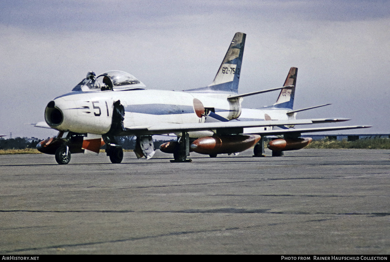 Aircraft Photo of 62-7512 | North American F-86F Sabre | Japan - Air Force | AirHistory.net #554675