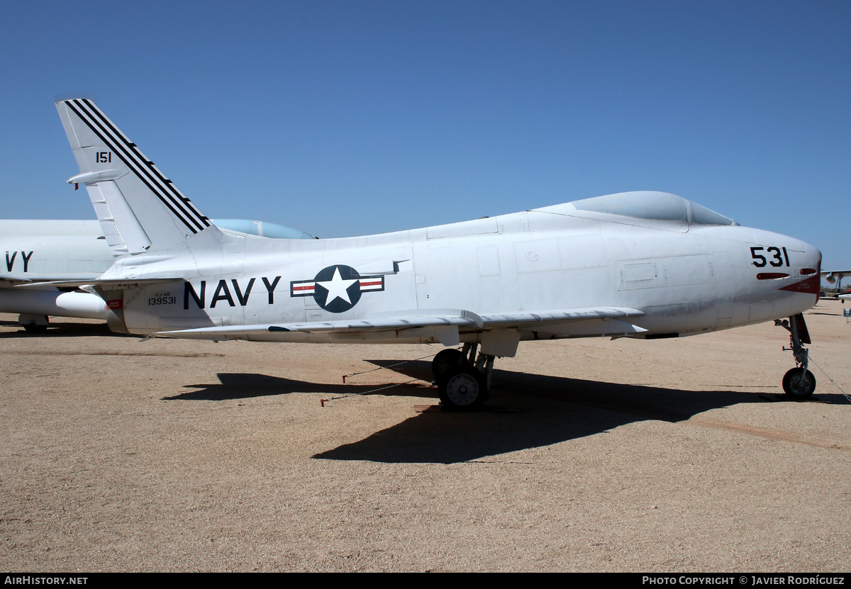 Aircraft Photo of 139531 | North American FJ-4B Fury | USA - Navy | AirHistory.net #554676