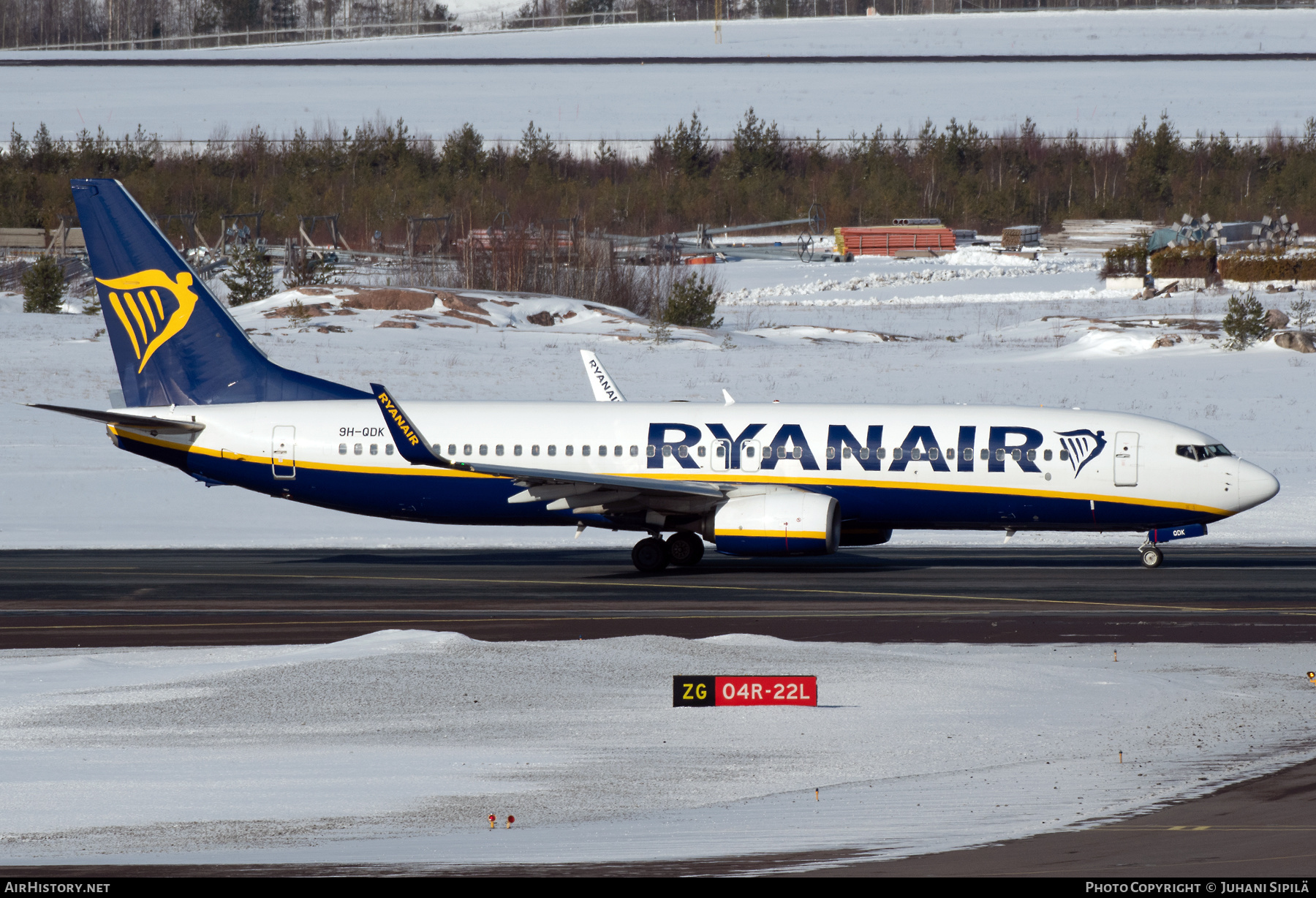Aircraft Photo of 9H-QDK | Boeing 737-800 | Ryanair | AirHistory.net #554742