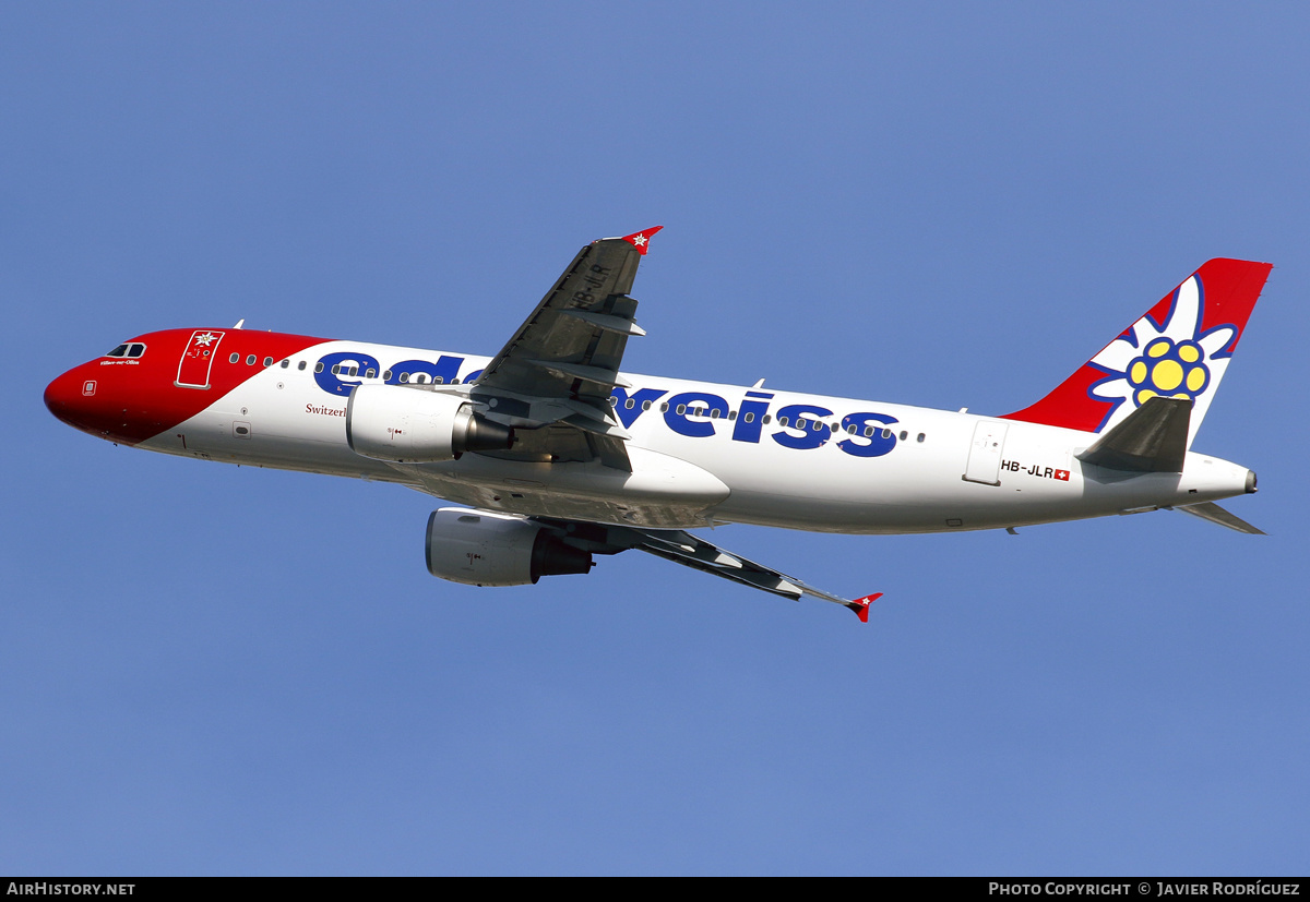 Aircraft Photo of HB-JLR | Airbus A320-214 | Edelweiss Air | AirHistory.net #554749