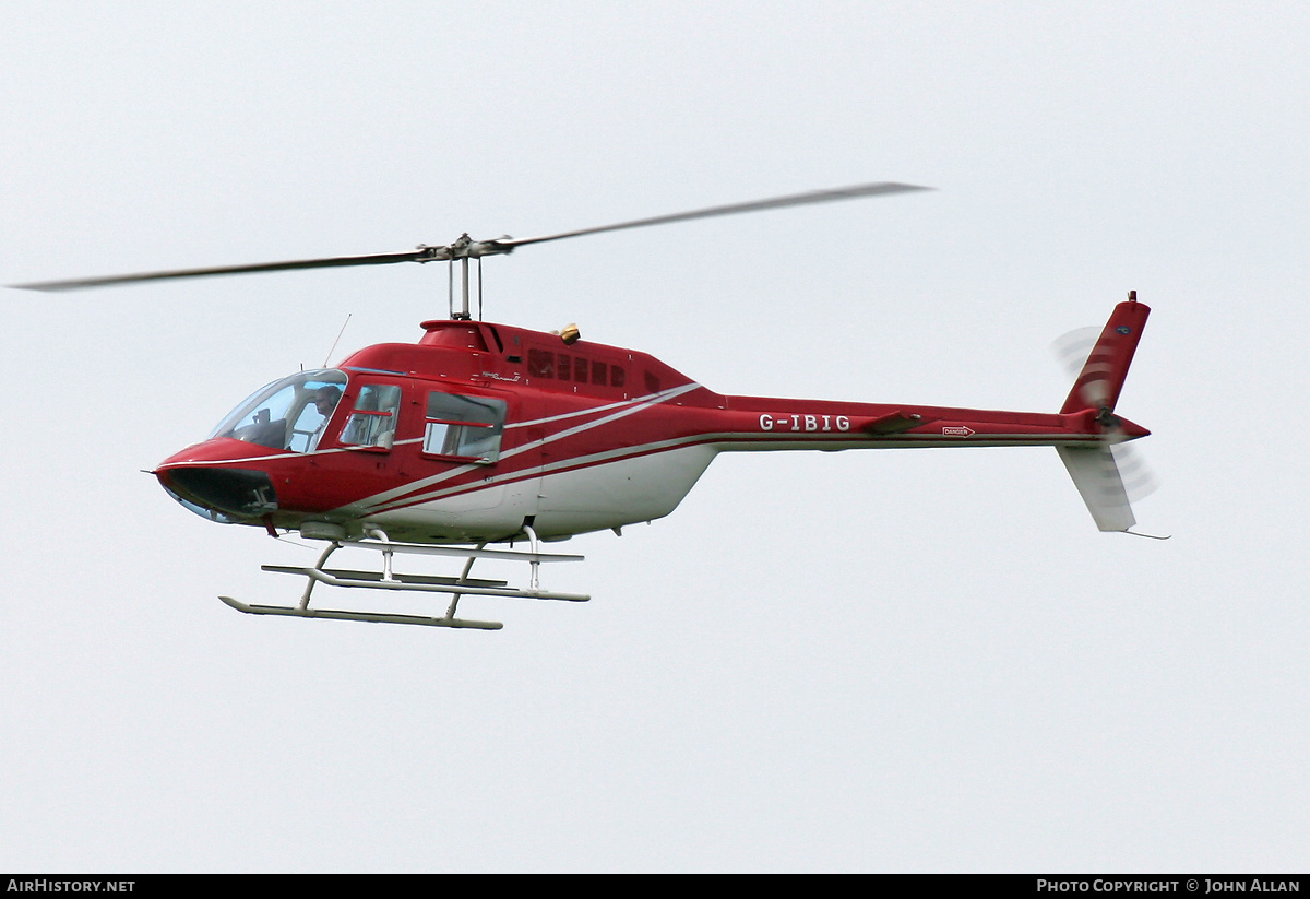 Aircraft Photo of G-IBIG | Bell 206B JetRanger II | AirHistory.net #554757