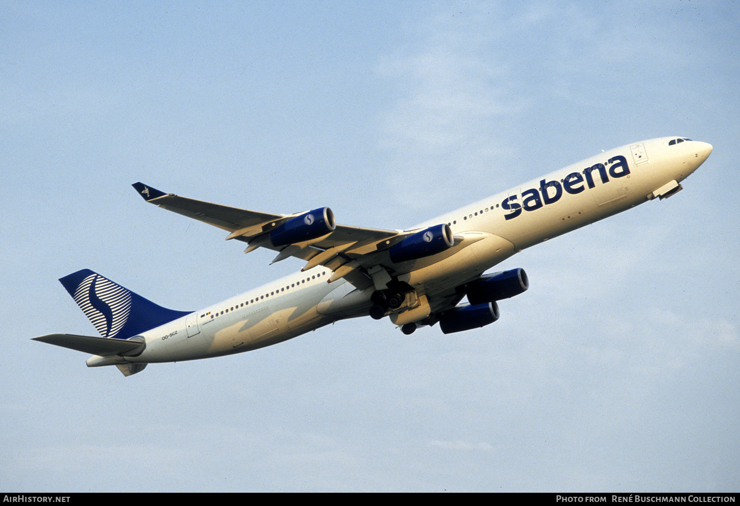Aircraft Photo of OO-SCZ | Airbus A340-311 | Sabena | AirHistory.net #554808