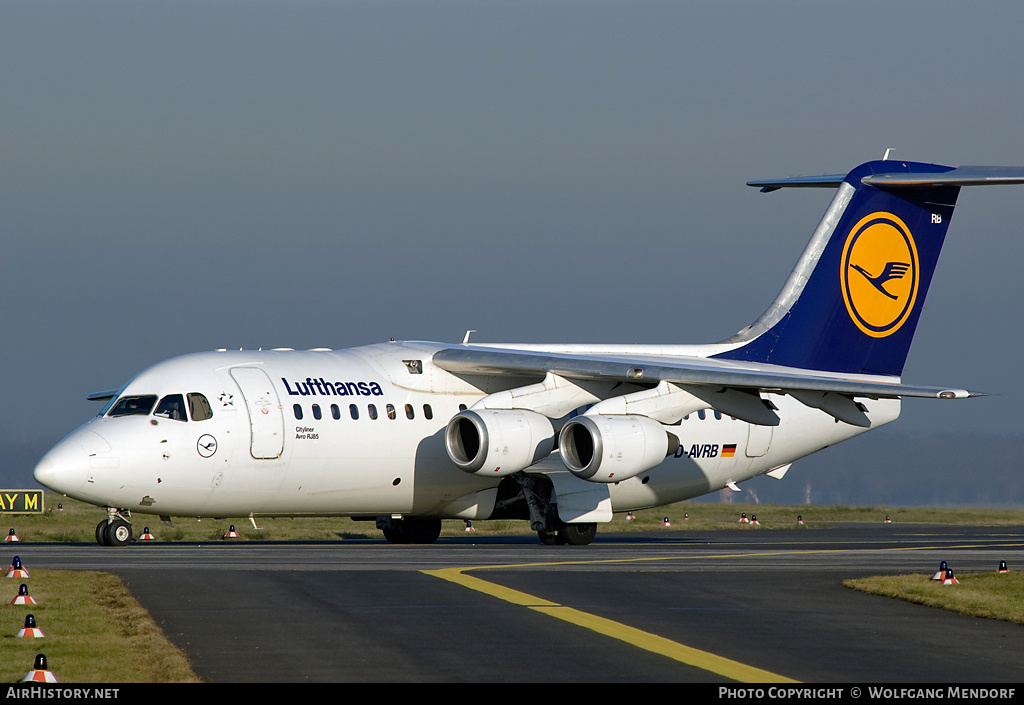Aircraft Photo of D-AVRB | British Aerospace Avro 146-RJ85 | Lufthansa | AirHistory.net #554822