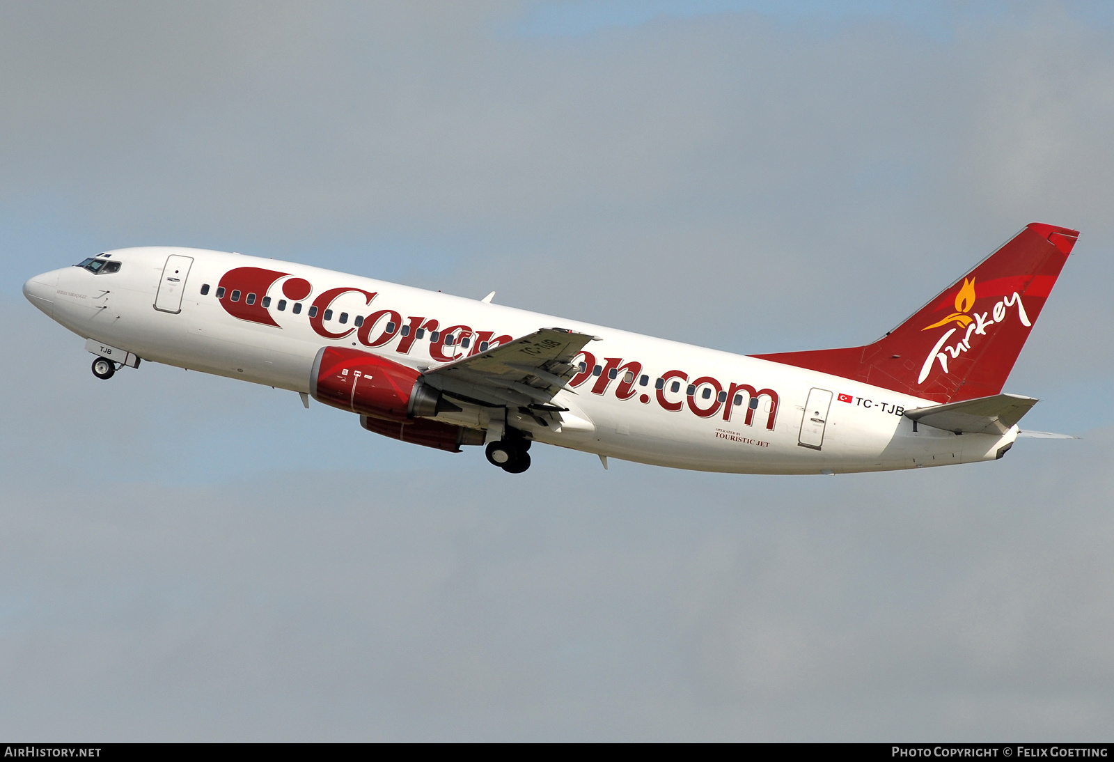 Aircraft Photo of TC-TJB | Boeing 737-3Q8 | Corendon Airlines | AirHistory.net #554868