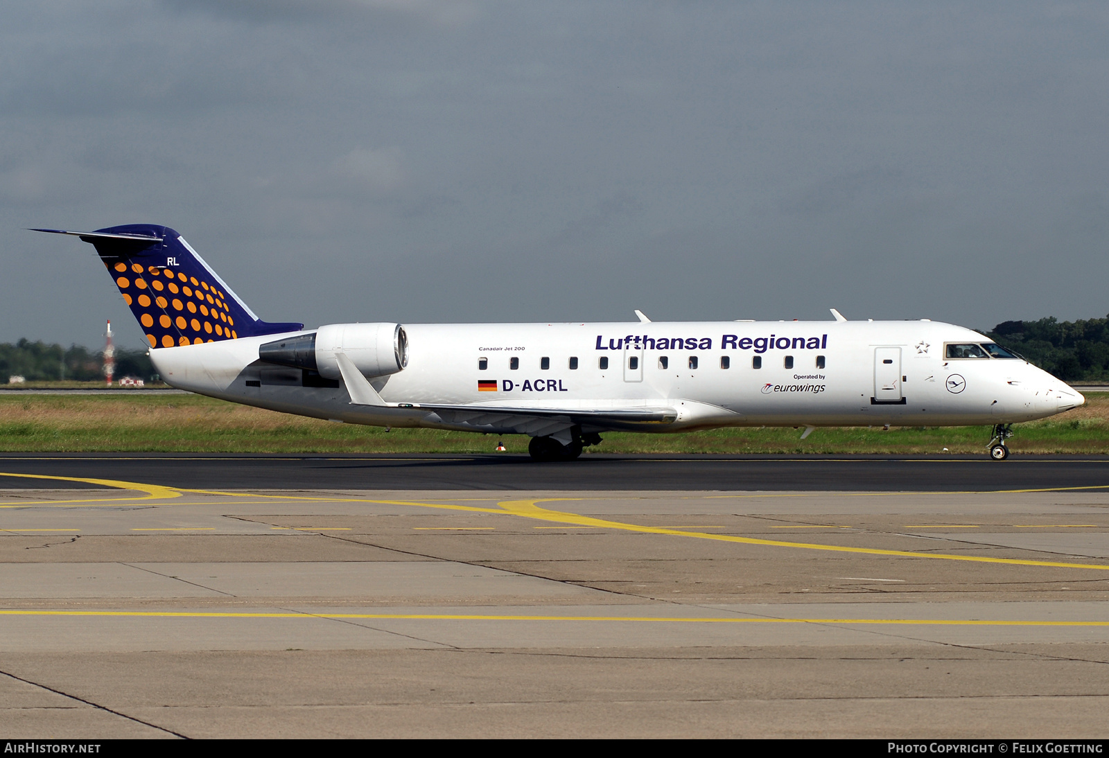 Aircraft Photo of D-ACRL | Bombardier CRJ-200ER (CL-600-2B19) | Lufthansa Regional | AirHistory.net #554871