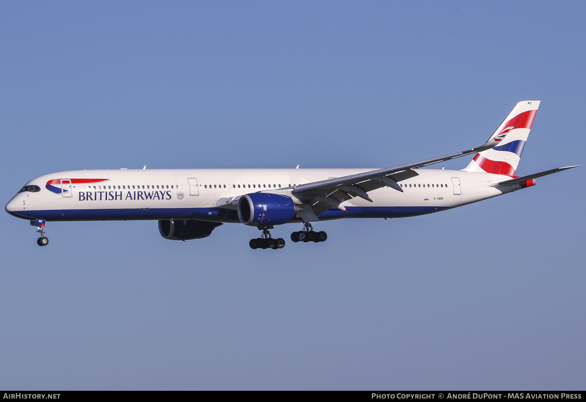 Aircraft Photo of G-XWBI | Airbus A350-1041 | British Airways | AirHistory.net #554917