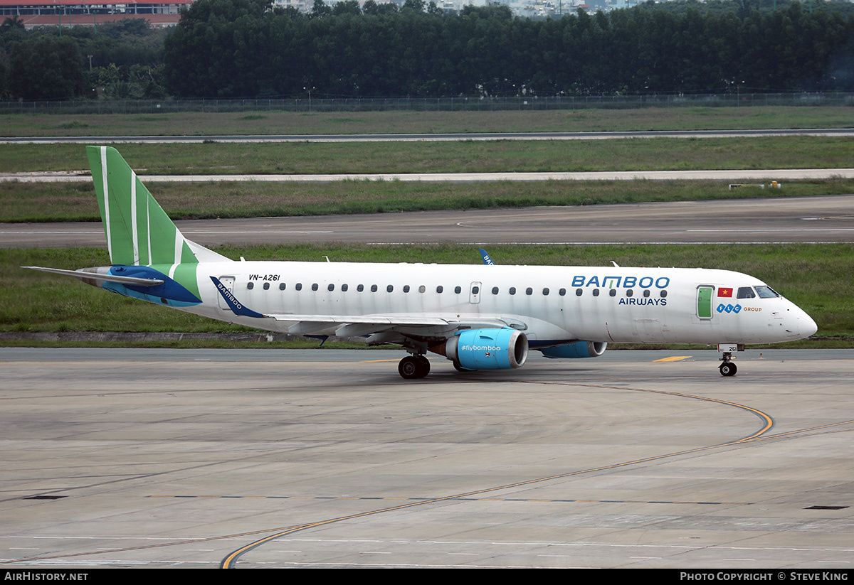 Aircraft Photo of VN-A261 | Embraer 190LR (ERJ-190-100LR) | Bamboo Airways | AirHistory.net #554927