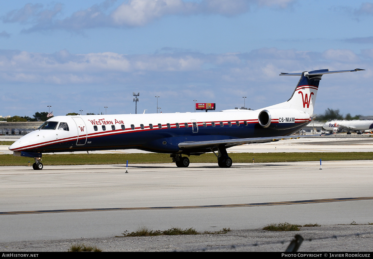 Aircraft Photo of C6-MAM | Embraer ERJ-145LR (EMB-145LR) | Western Air | AirHistory.net #554956