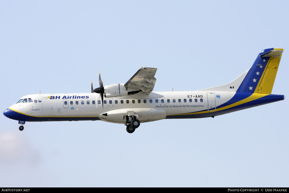 Aircraft Photo of E7-AAD | ATR ATR-72-212 | B & H Airlines | AirHistory.net #554984
