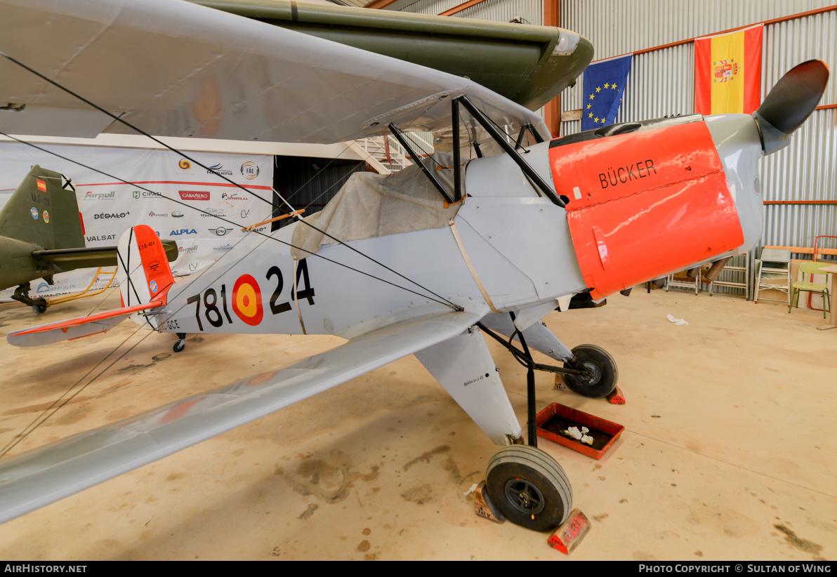 Aircraft Photo of EC-GCE / E3B-424 | Bucker Bu-131E Jungmann | Spain - Air Force | AirHistory.net #554988