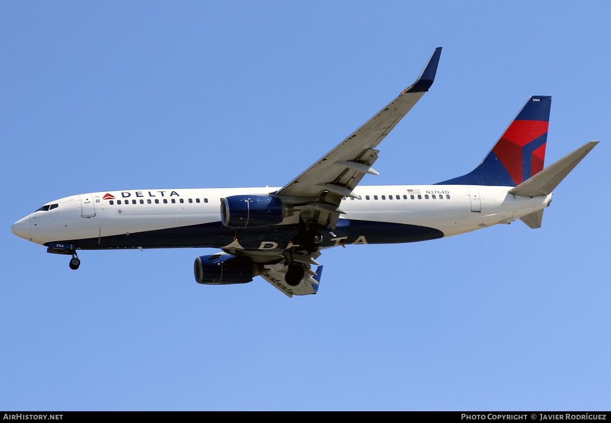 Aircraft Photo of N3764D | Boeing 737-832 | Delta Air Lines | AirHistory.net #555003
