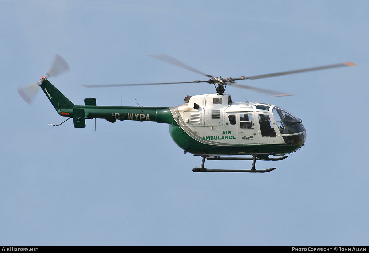 Aircraft Photo of G-WYPA | MBB BO-105DBS-4 | Specialist Aviation Services | AirHistory.net #555031