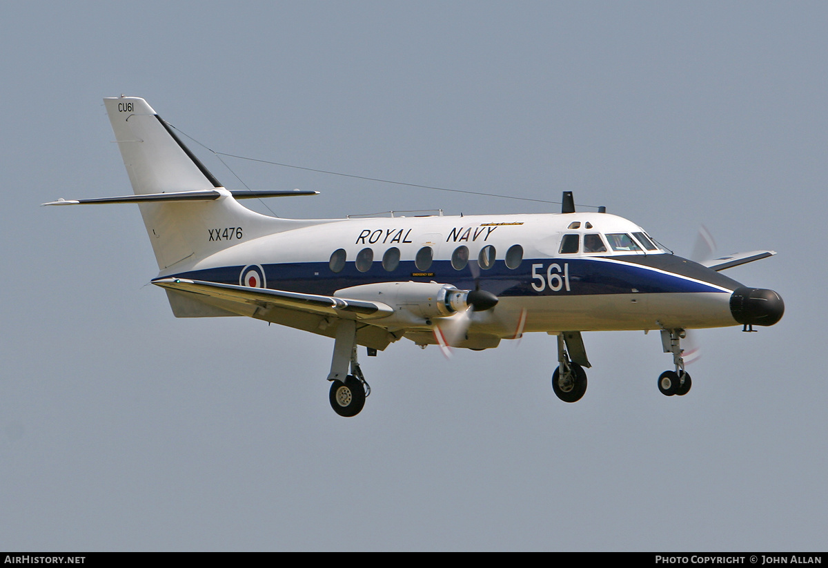 Aircraft Photo of XX476 | Scottish Aviation HP-137 Jetstream T2 | UK - Navy | AirHistory.net #555044