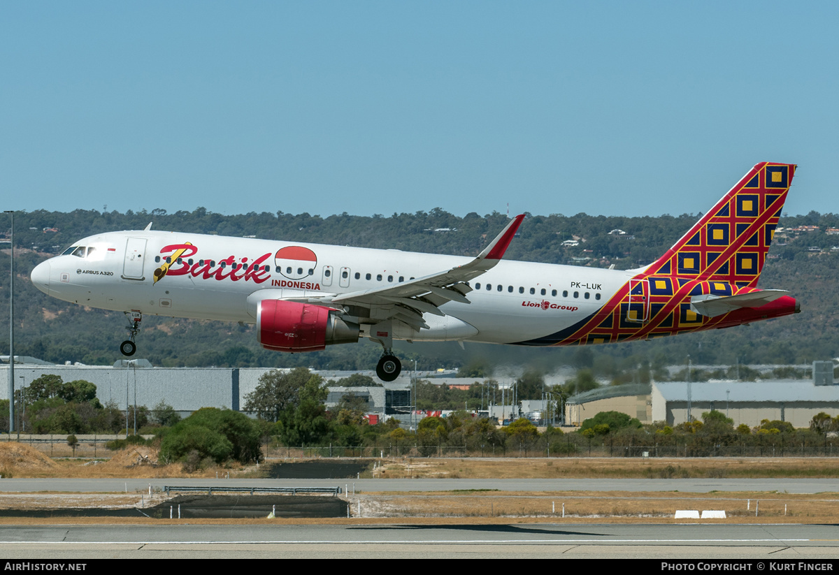 Aircraft Photo of PK-LUK | Airbus A320-214 | Batik Air | AirHistory.net #555051