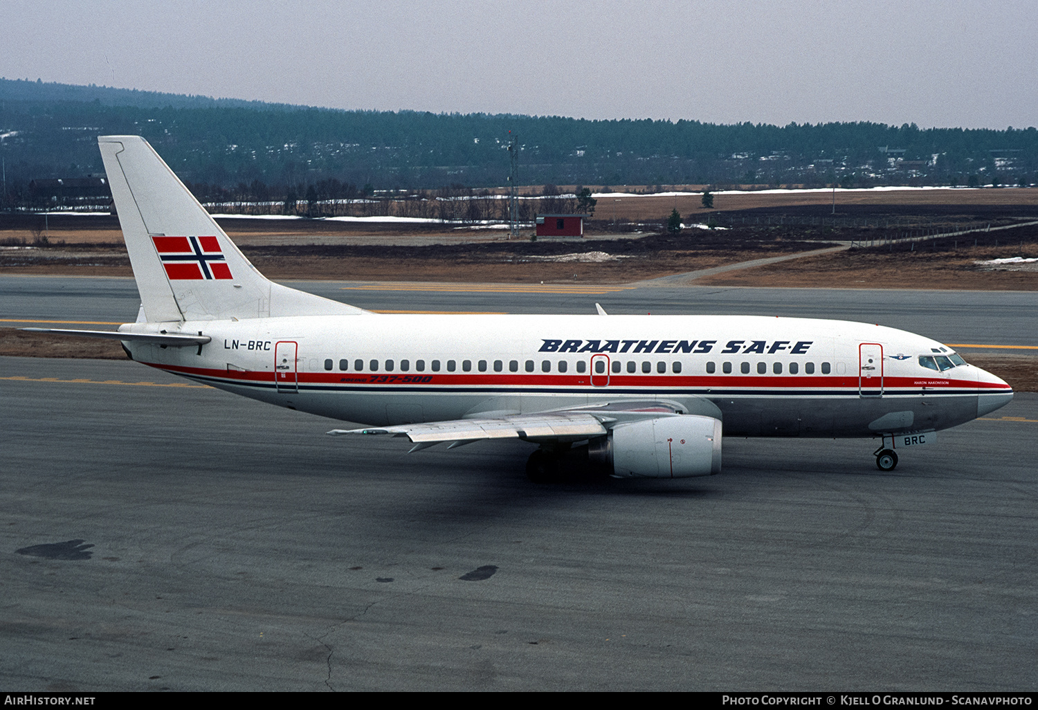 Aircraft Photo of LN-BRC | Boeing 737-505 | Braathens SAFE | AirHistory.net #555052