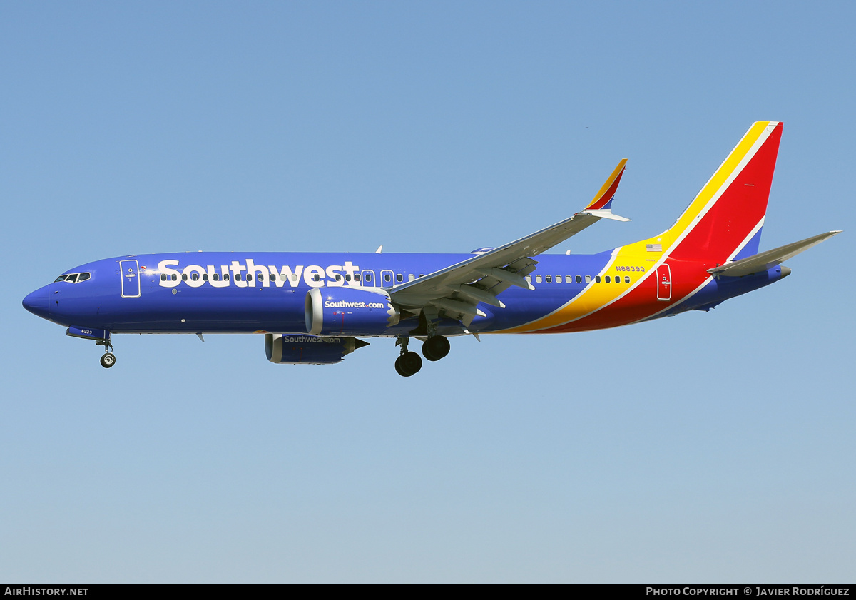 Aircraft Photo of N8839Q | Boeing 737-8 Max 8 | Southwest Airlines | AirHistory.net #555070