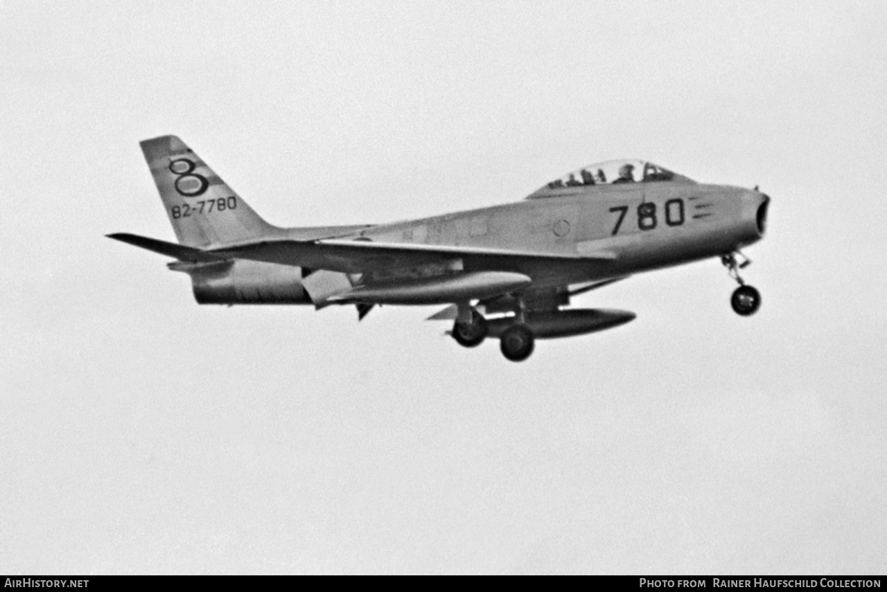 Aircraft Photo of 82-7780 | North American F-86F Sabre | Japan - Air Force | AirHistory.net #555086