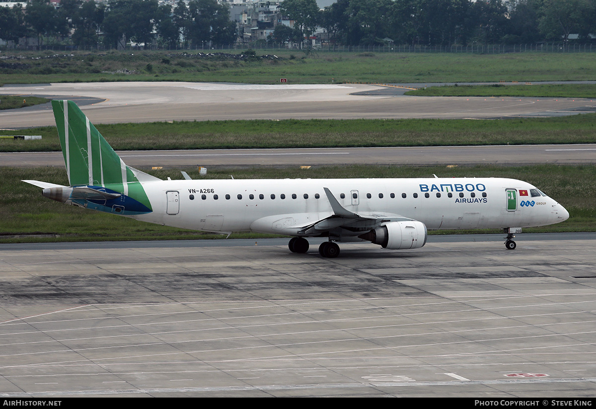 Aircraft Photo of VN-A266 | Embraer 190LR (ERJ-190-100LR) | Bamboo Airways | AirHistory.net #555090