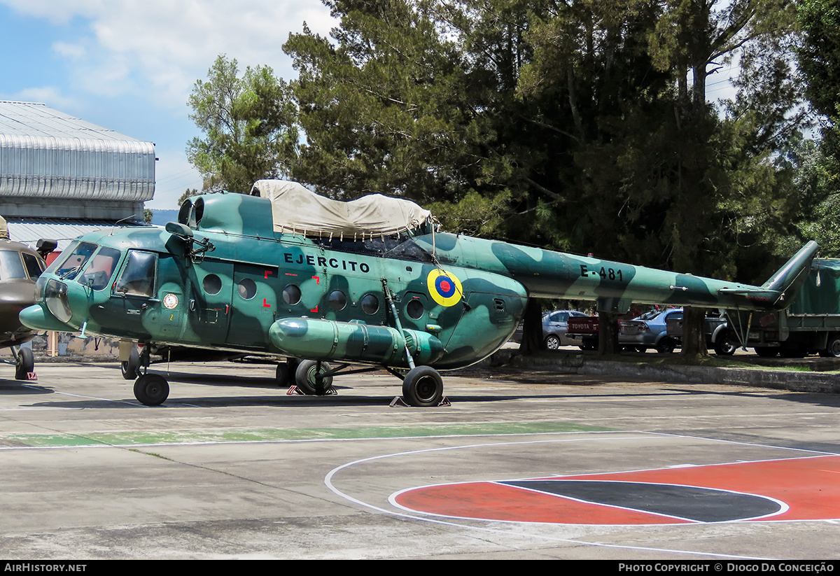 Aircraft Photo of E-481 | Mil Mi-171C | Ecuador - Army | AirHistory.net #555120