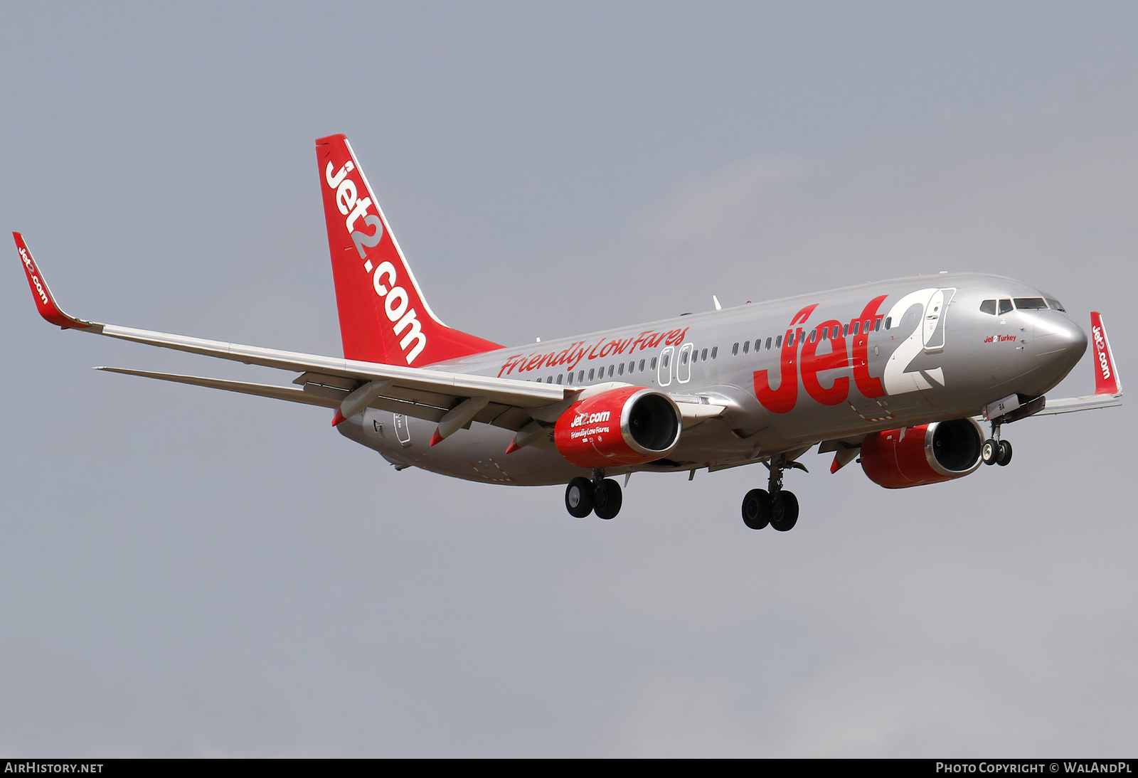 Aircraft Photo of G-JZBA | Boeing 737-800 | Jet2 | AirHistory.net #555157