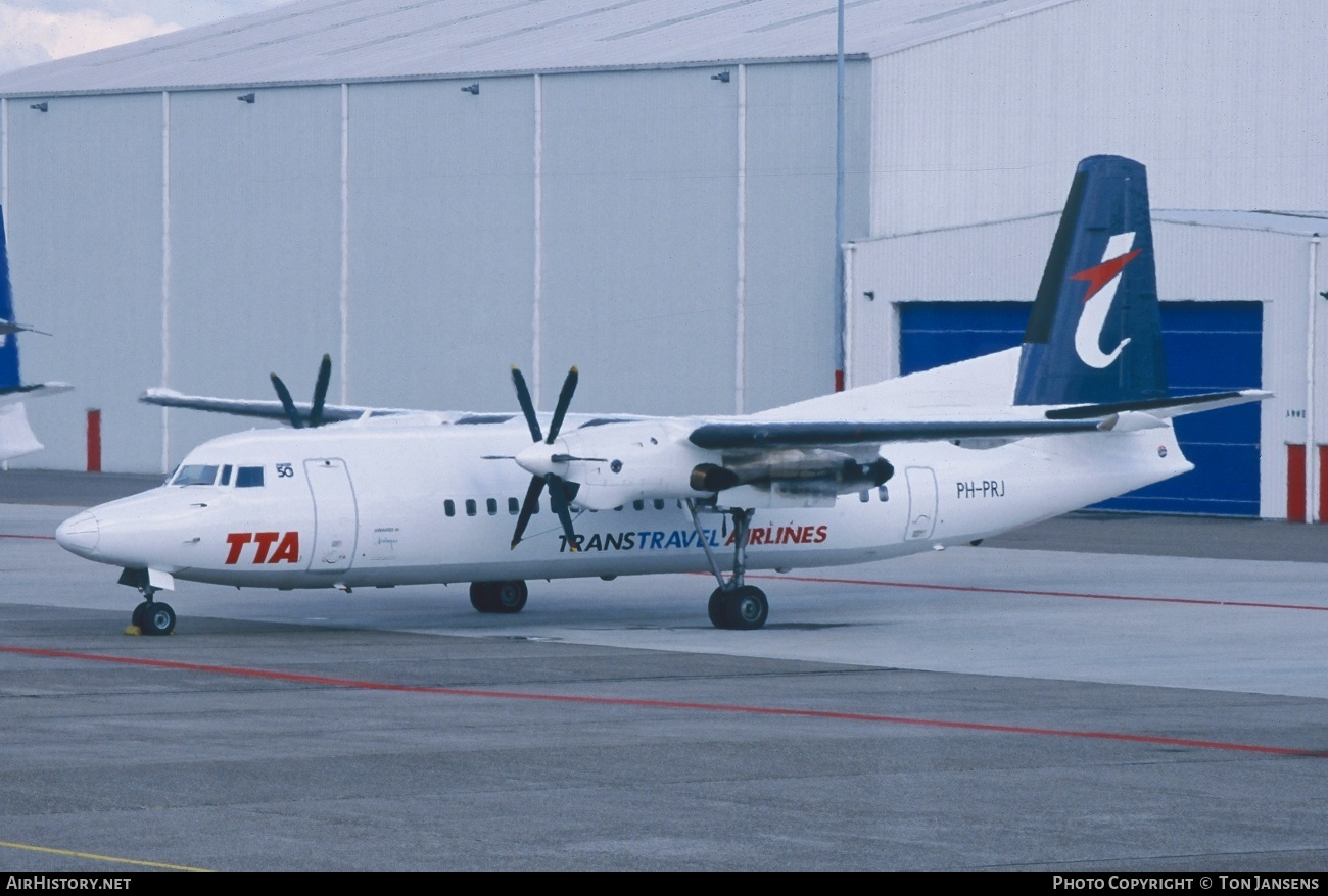 Aircraft Photo of PH-PRJ | Fokker 50 | TransTravel Airlines - TTA | AirHistory.net #555161