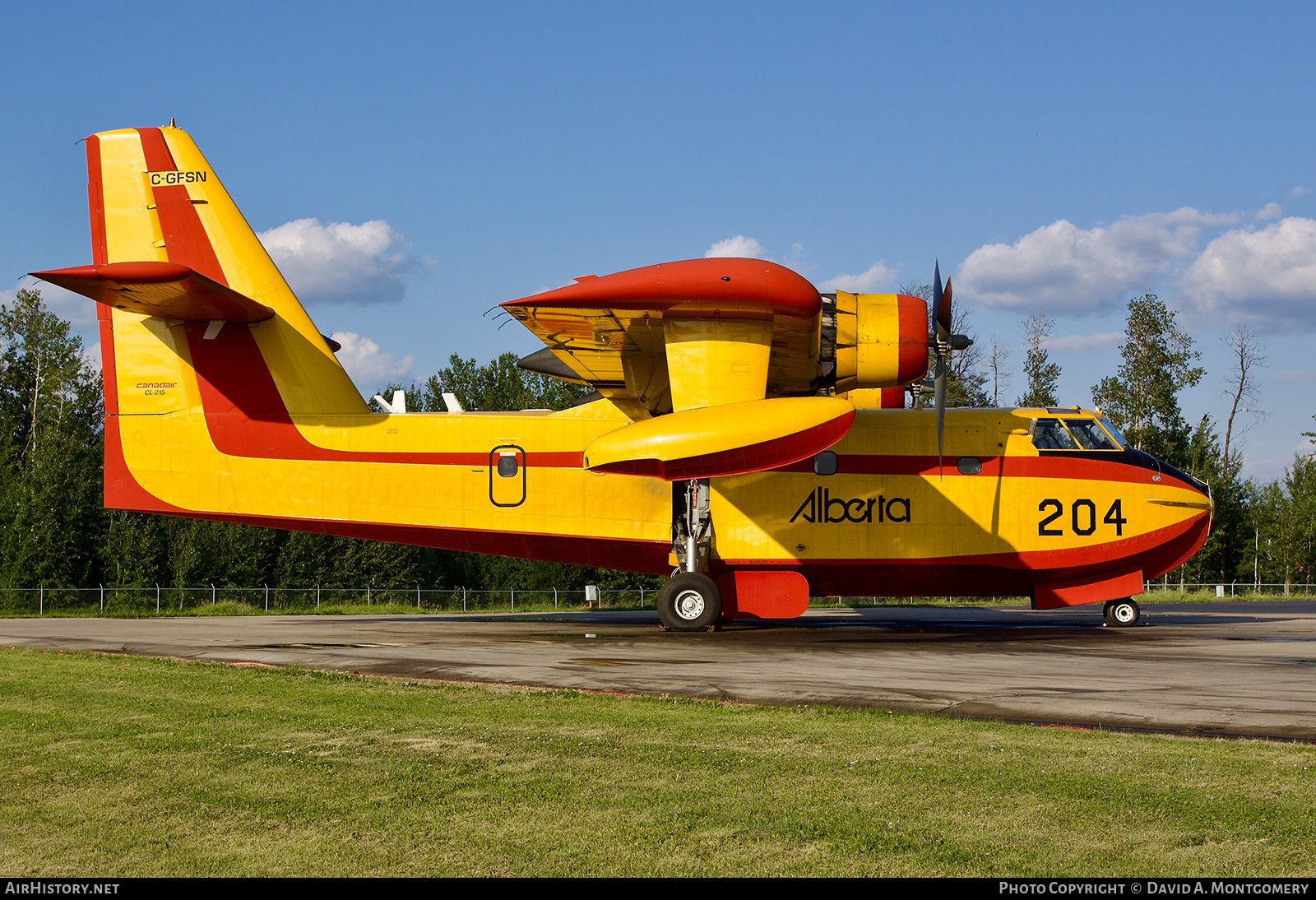 Aircraft Photo of C-GFSN | Canadair CL-215-V (CL-215-1A10) | Alberta Government | AirHistory.net #555174