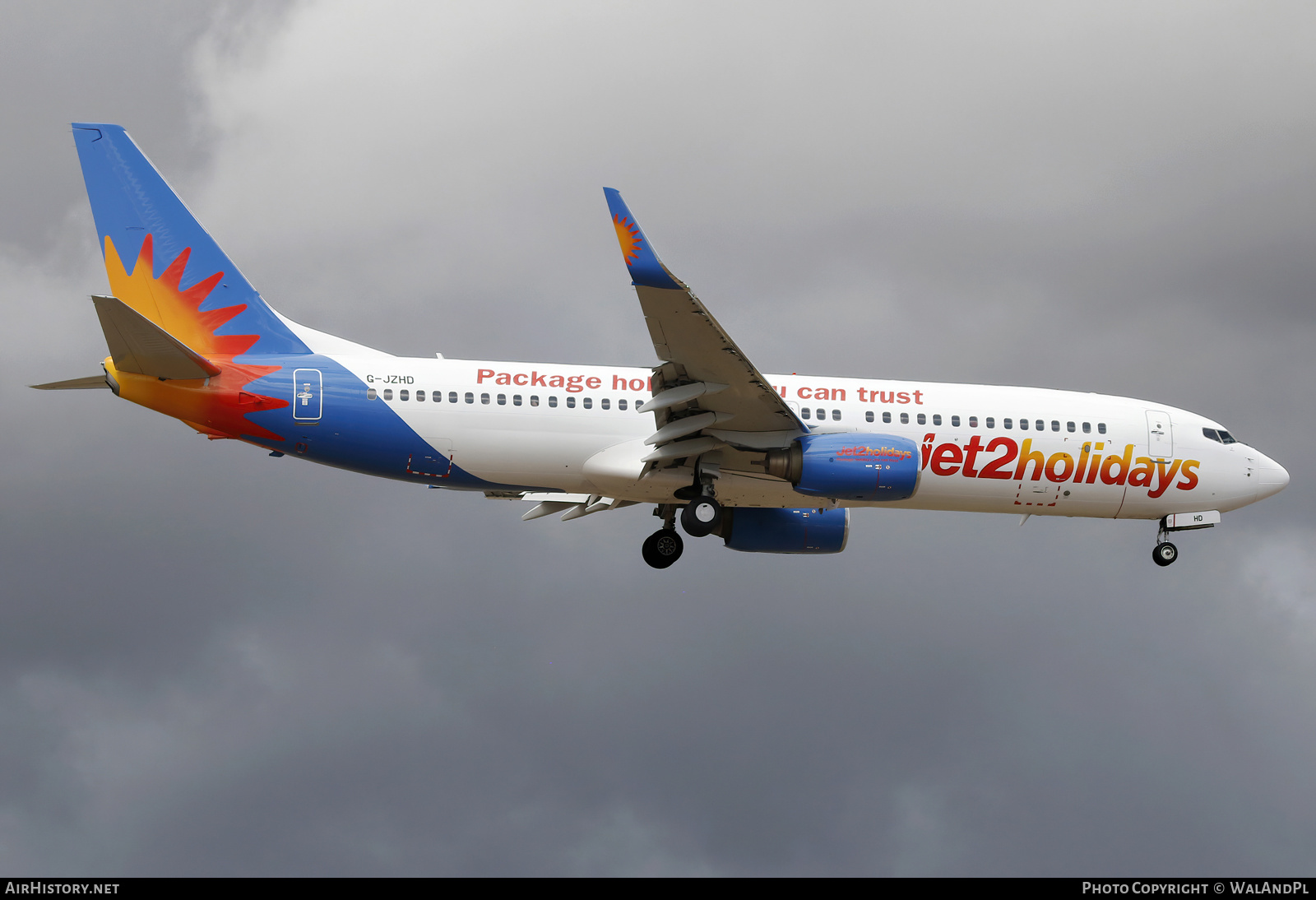 Aircraft Photo of G-JZHD | Boeing 737-808 | Jet2 Holidays | AirHistory.net #555183