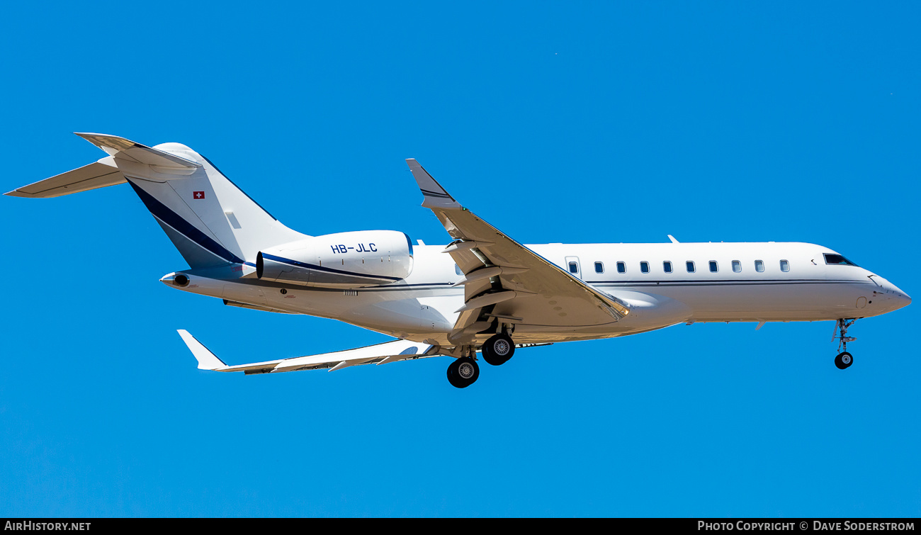 Aircraft Photo of HB-JLC | Bombardier Global 6000 (BD-700-1A10) | AirHistory.net #555190