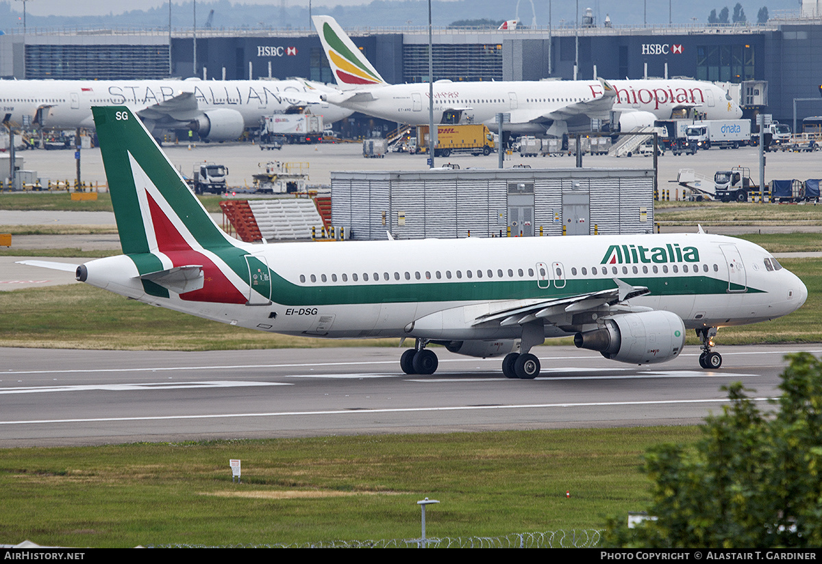 Aircraft Photo of EI-DSG | Airbus A320-216 | Alitalia | AirHistory.net #555216