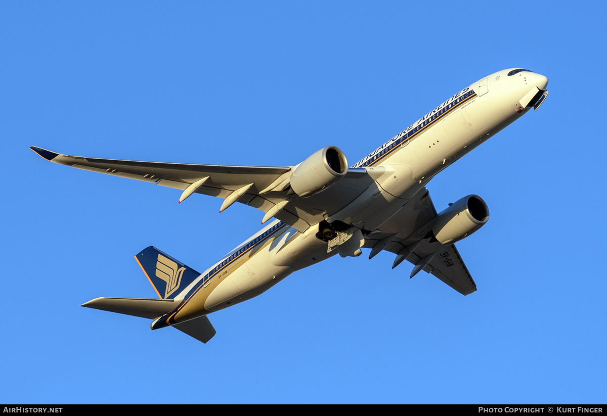 Aircraft Photo of 9V-SHW | Airbus A350-941 | Singapore Airlines | AirHistory.net #555219