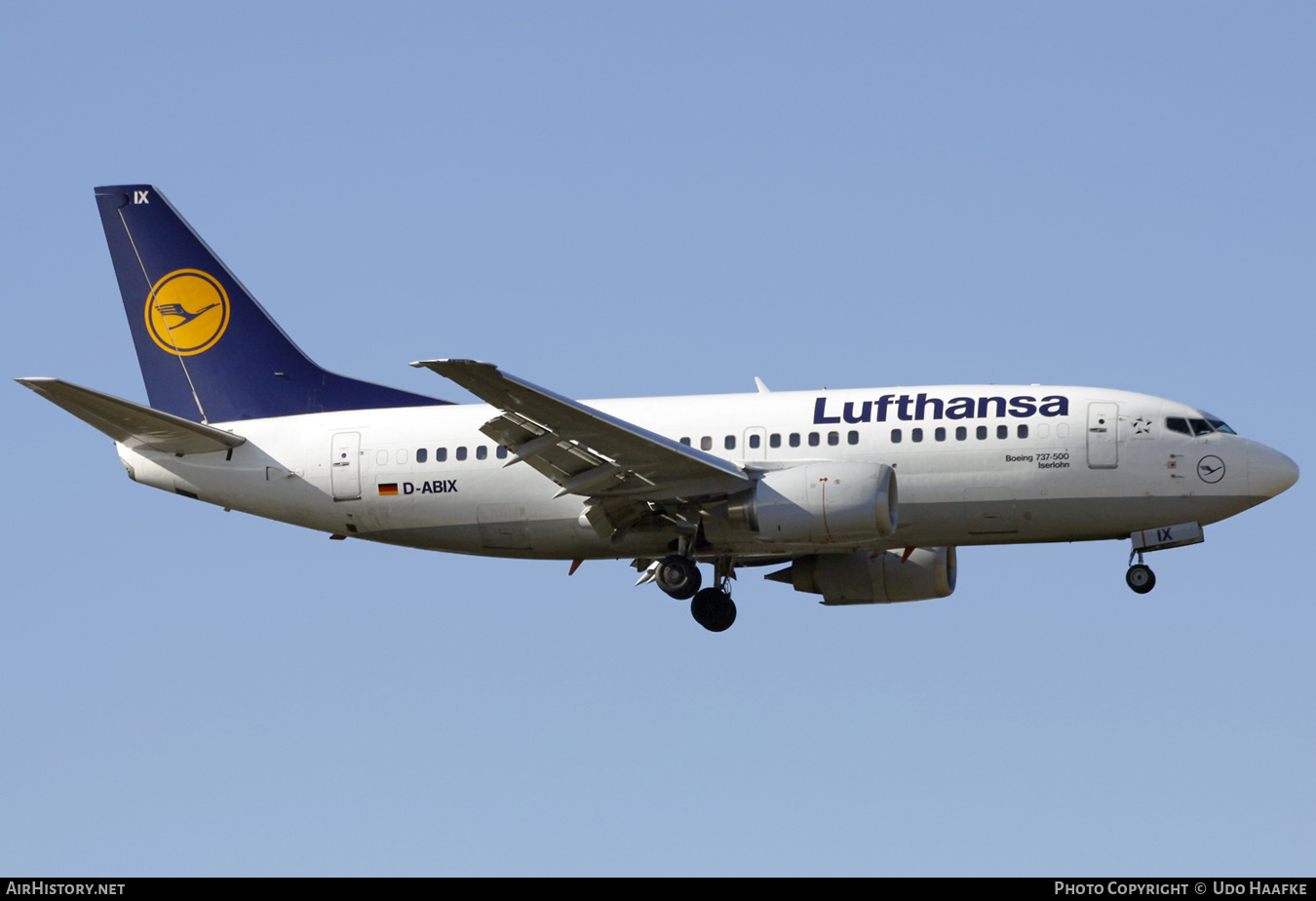 Aircraft Photo of D-ABIX | Boeing 737-530 | Lufthansa | AirHistory.net #555220
