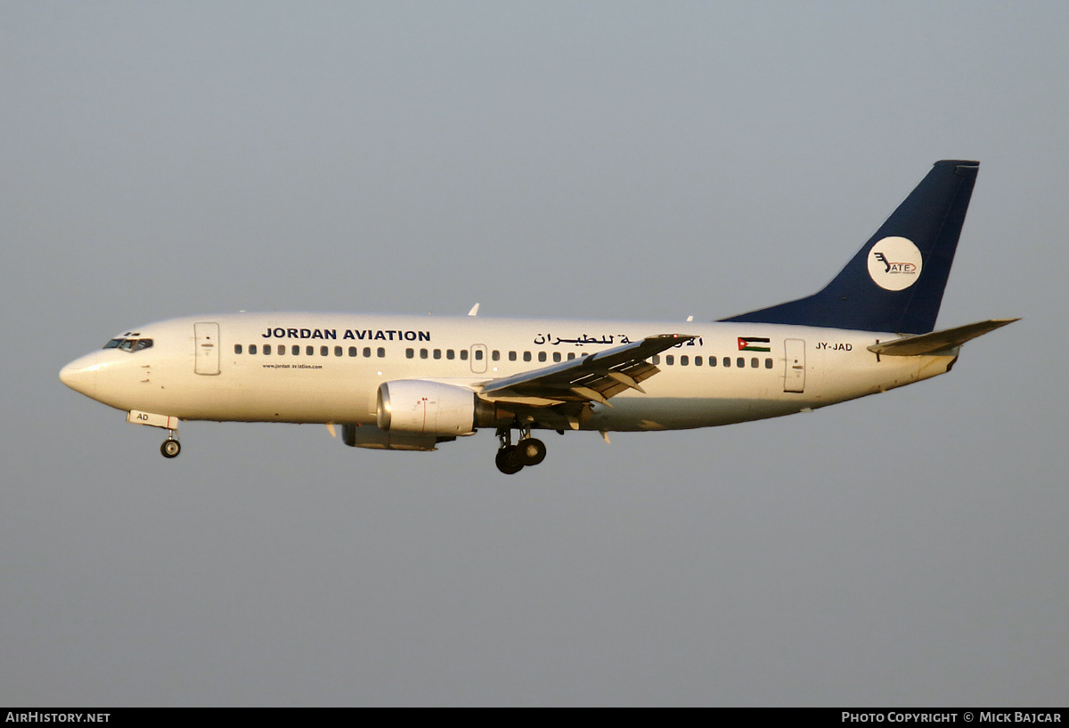 Aircraft Photo of JY-JAD | Boeing 737-322 | Jordan Aviation - JATE | AirHistory.net #555238