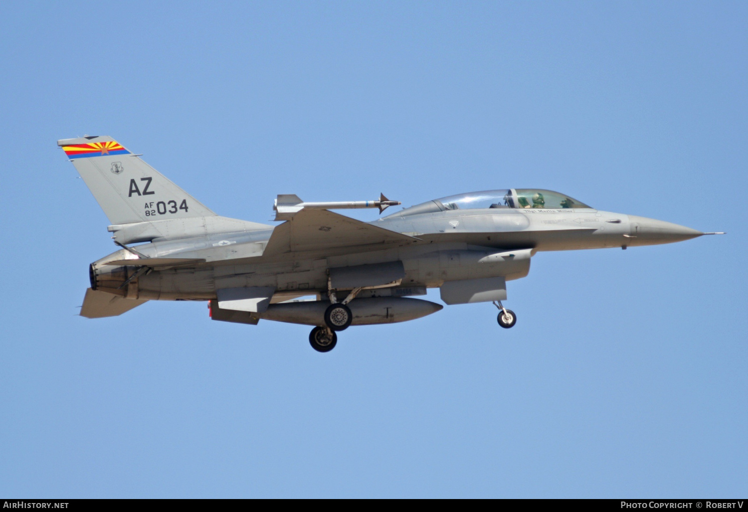 Aircraft Photo of 82-1034 | General Dynamics F-16B Fighting Falcon | USA - Air Force | AirHistory.net #555284